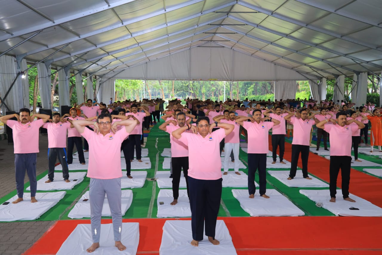 JSPLରେ ଯୋଗ ଦିବସ ପାଳିତ
